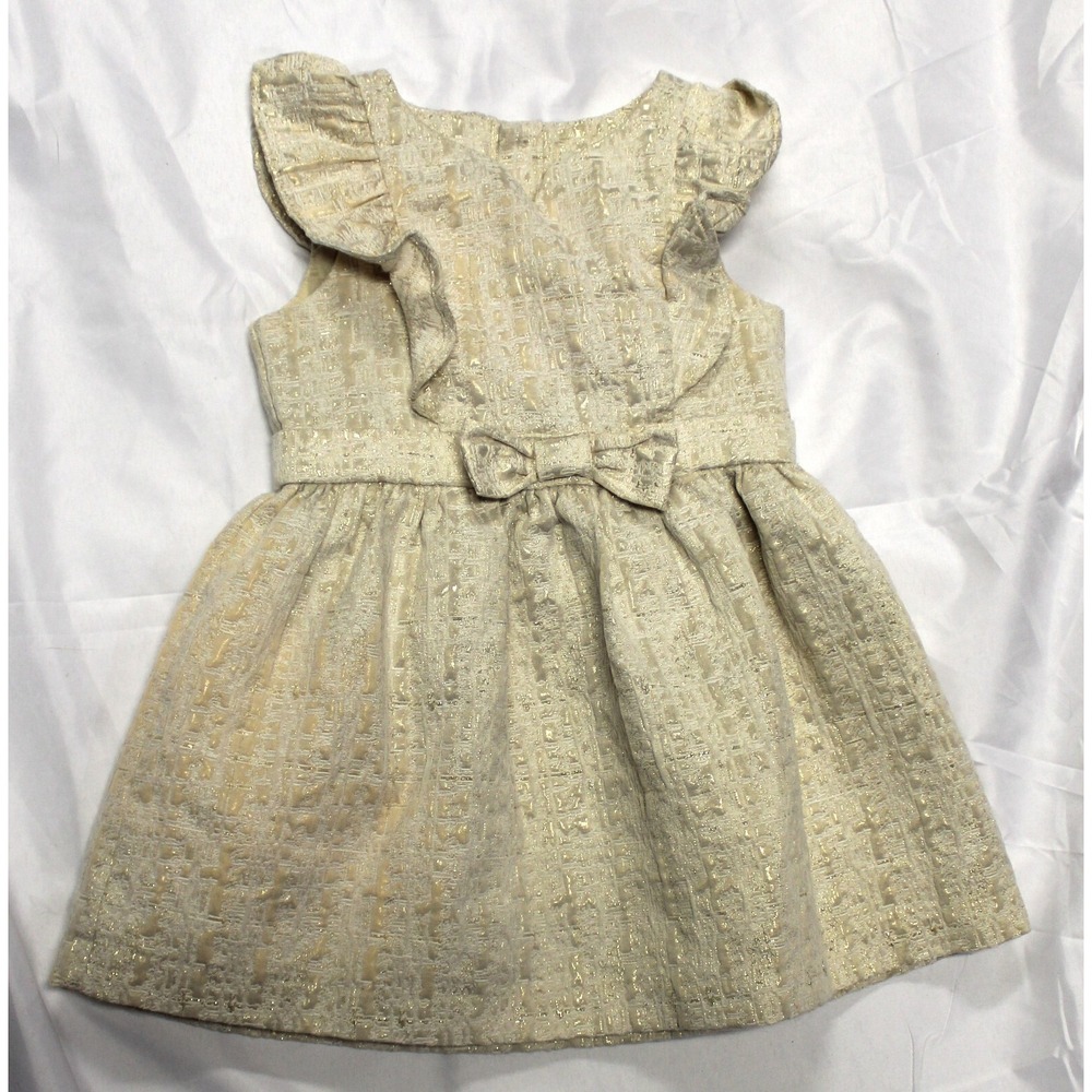 Girls size 2T Oshkosh Gold dress